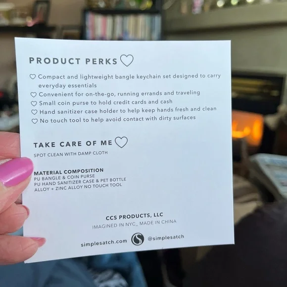 Simple Satch Fashion Meets Function Python Print Bangle Keychain Set.  New! - Picture 7 of 7